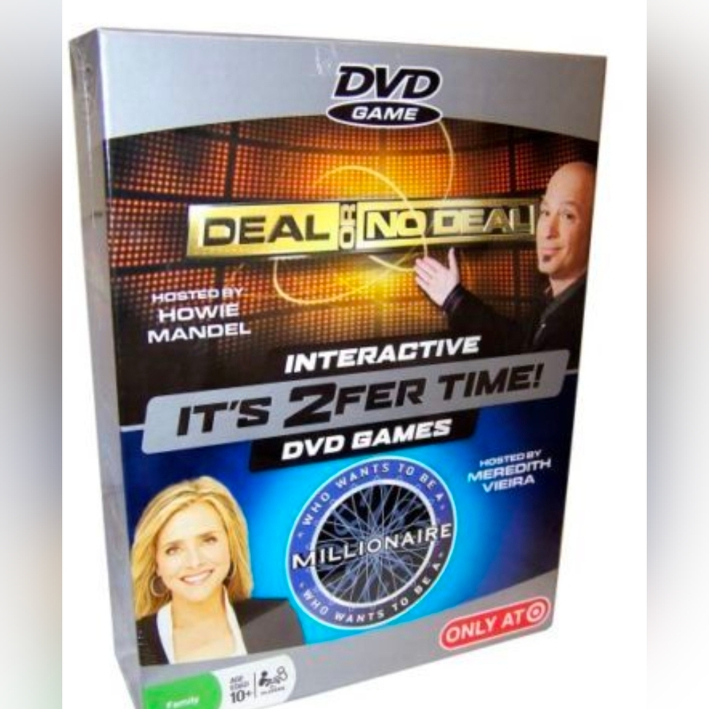 Deal or No Deal & Who Wants to Be a Millionaire DVD Game Set Sealed New